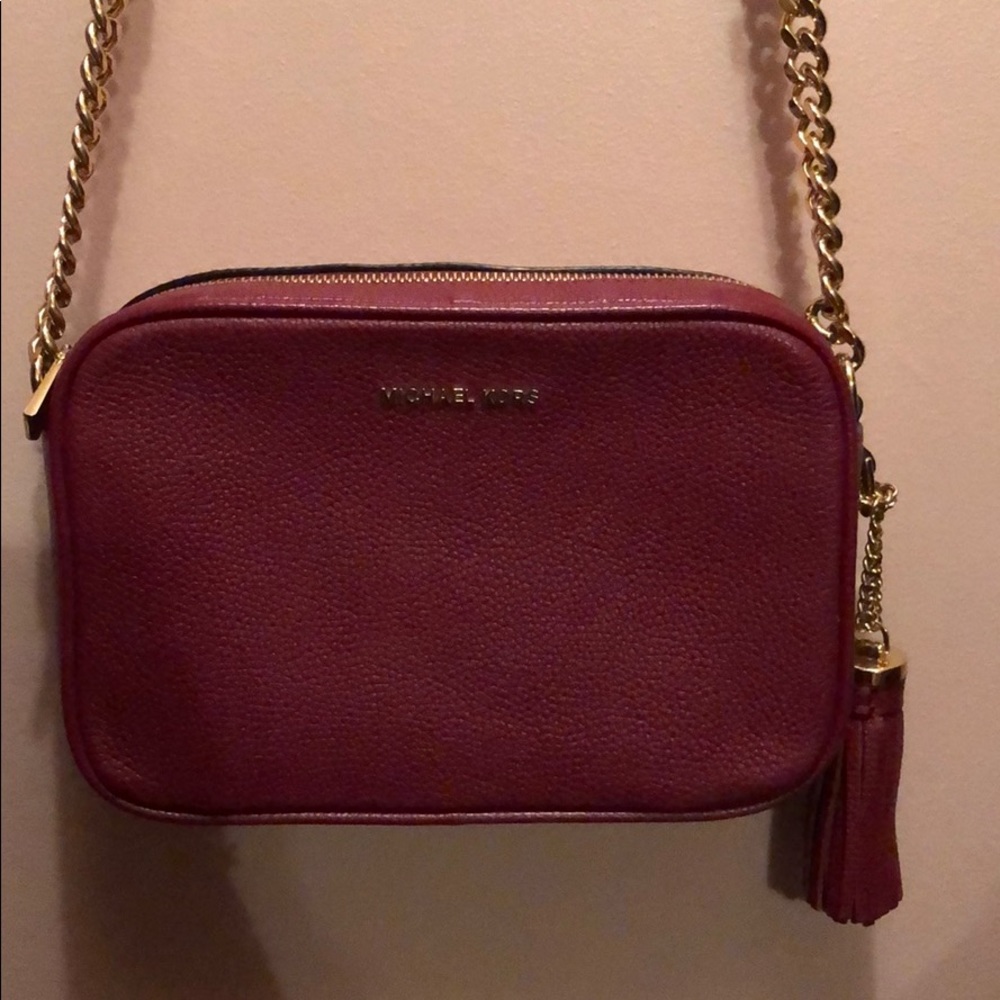 Burgundy purse